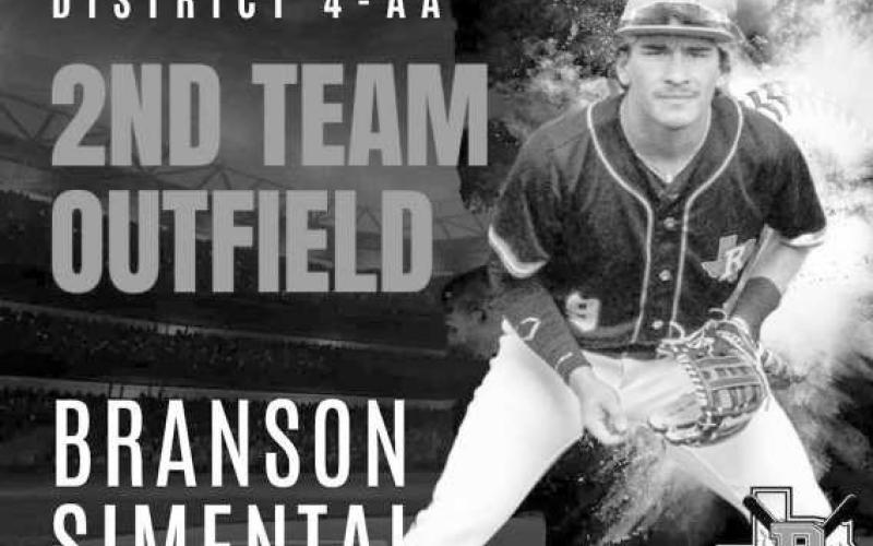 HONORABLE MENTION - Ropes Eagle Kanon Buckner was named Honorable Mention following the 2024-2025 baseball season. (Photo courtesy of Ropes)