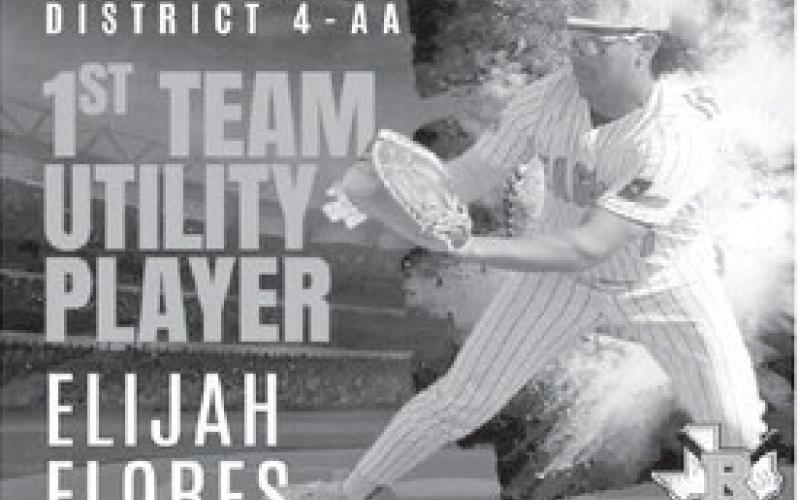 FIRSTTEAMUTILITYPLAYER- Ropes Eagle Elijah Flores was named First Team Utility Player following the 2024-2025 baseball season. (Photo courtesy of Ropes)