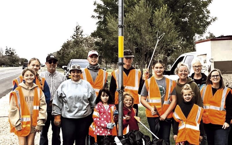 Hockley County 4-H members were a major force in the Levelland Chamber of Commerce KLB cleanup project this past Saturday.