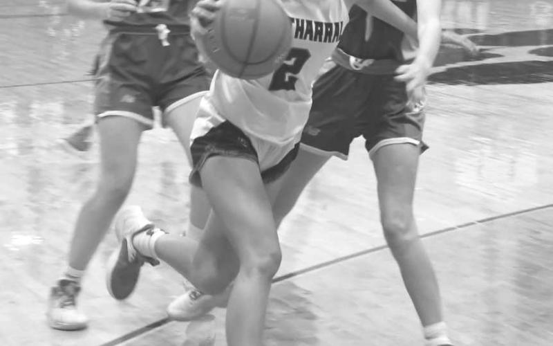BLOW BY - Madi Chavez had seven points for the Whitharral Lady Panthers in a 62-36 home loss to the Whiteface Lady Lopes in UIL District 7-1A High School Girls’ Basketball action on January 9. The Lady Panthers will be in Meadow for a 6 p.m. game while Whiteface is in Morton at 6:15, both on Friday night. (Photo by Jay Kelley)