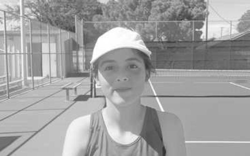 VARSITY TENNIS - Levelland athlete Fabiola Escamilla made varsity as a freshman. (Photo courtesy of Levelland Tennis)