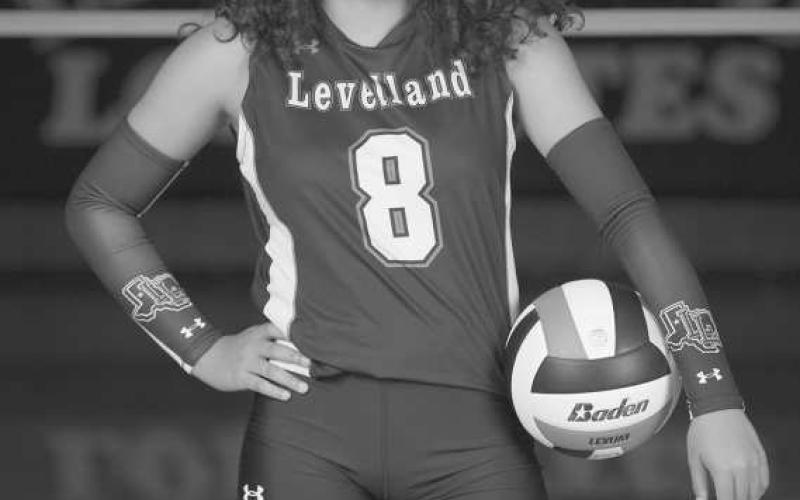 ALL DISTRICT - Levelland Loboette Mia Sepulbeda earned Newcomer of the Year for her play on the court this season. (Photo courtesy of Levelland ISD)