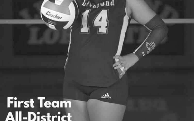 ALL DISTRICT - Levelland Loboette Trinity Wafer earned First Team All-District for her play on the court this season. (Photo courtesy of Levelland ISD)
