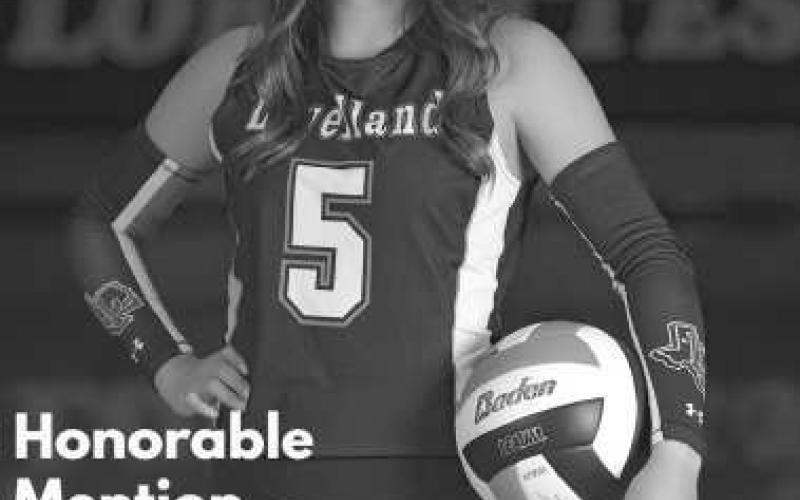 ALL DISTRICT - Levelland Loboette Allison Monge earned Honorable Mention and Academic All-District for her play on and off the court this season. (Photo courtesy of Levelland ISD)