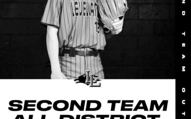 ALL DISTRICT OUTFIELD - Levelland Lobo Jeron Salinas was named Second Team All-District following the 2024-2025 baseball season. Salinas was named All-District Outfield. (Photo courtesy of LISD)