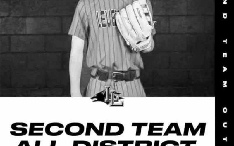 ALL DISTRICT OUTFIELD - Levelland Lobo Jacob Swain was named Second Team All-District following the 2024-2025 baseball season. Swain was named All-District Outfield. (Photo courtesy of LISD)