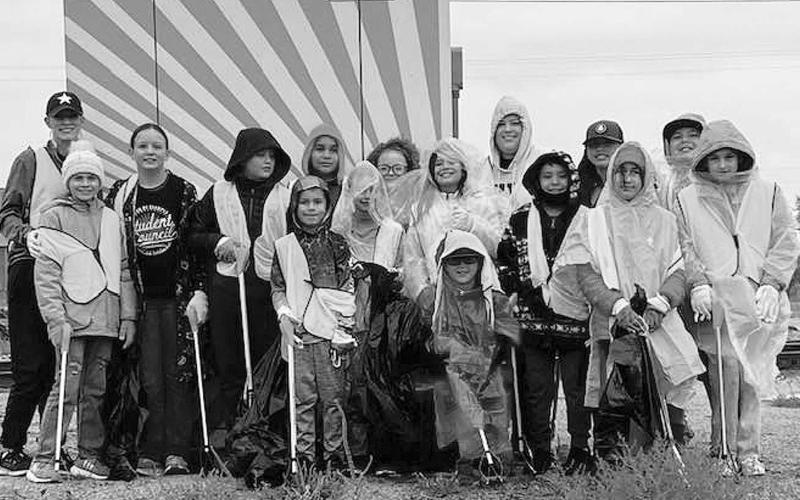 LITTLEPEOPLE,BIGHELP - The Keep Levelland Beautiful Board held their fall Community Clean-Up with their efforts focused on cleaning up areas around Highway 114. The helping hands making the effort to clean up the town weathered the rain and pour weather conditions as west Texas has been having scattered rain storms throughout the weekend. (Photo courtesy of Kelly Hancock)