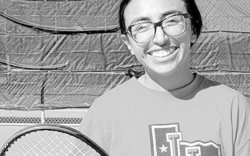 TTAC ACADEMIC- Levelland Head Coach Jeff Braziel shared that three of his Loboette tennis players made the TTAC Academic All-State Team! Evalyn Jasso, Nadia Perez, and AnaDelia Sanchez were all awarded the honor. Pictured is Loboette Nadia Perez. (Photo Courtesy of Cristal Isaacks)