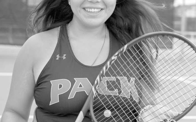 TTAC ACADEMIC- Levelland Head Coach Jeff Braziel shared that three of his Loboette tennis players made the TTAC Academic All-State Team! Evalyn Jasso, Nadia Perez, and AnaDelia Sanchez were all awarded the honor. Pictured is Loboette AnaDelia Sanchez. (Photo Courtesy of Cristal Isaacks)