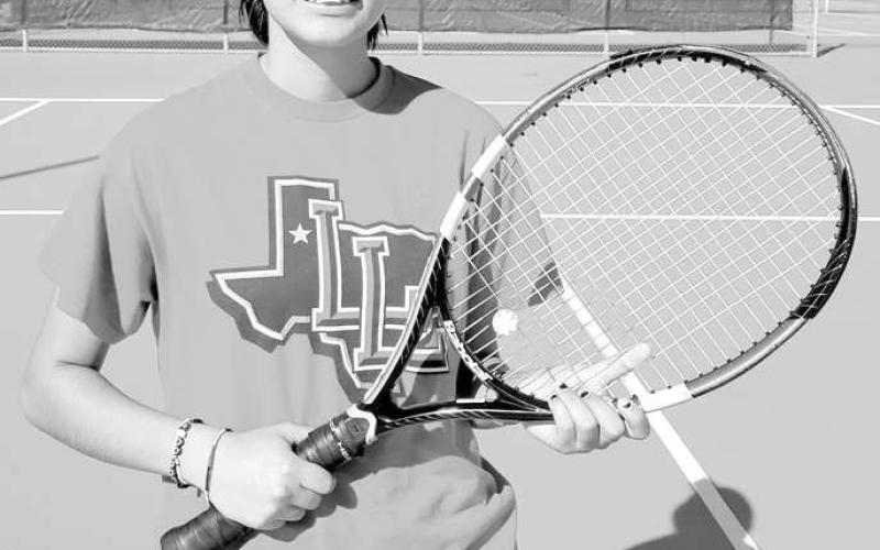 TTAC ACADEMIC- Levelland Head Coach Jeff Braziel shared that three of his Loboette tennis players made the TTAC Academic All-State Team! Evalyn Jasso, Nadia Perez, and AnaDelia Sanchez were all awarded the honor. Pictured is Loboette Evalyn Jasso. (Photo Courtesy of Cristal Isaacks)