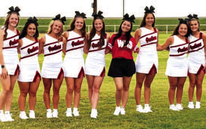 WHITHARRAL CHEERELEADER'S FUNDRAISER - The Whitharral Cheer squad held a fundraiser in conjunction with with Meet the Panthers. (Whitharral ISD photo.)