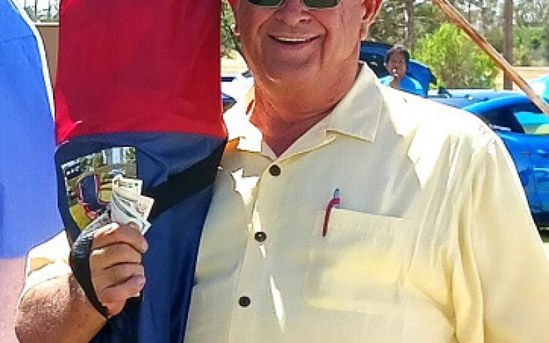 BEST CHEVY – Allen Butler with a 1955 Chevy Bel Air.