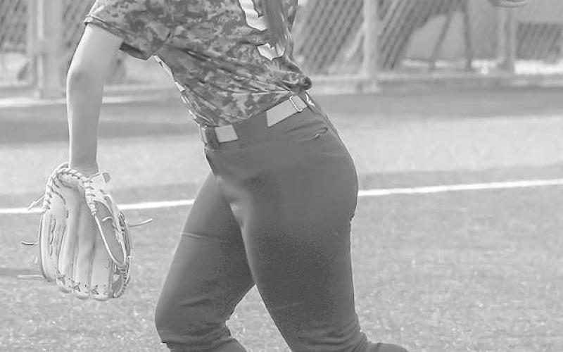 LOBOETTEPITCH- The Levelland Loboette softball team participated in summer league action at Sundown High School Tuesday. Loboette Aubriana Rivas tossed a pitch to a Roughette batter during the contest. (Staff Photo by Aalijah Soliz)