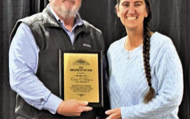 CITY OF LEVELLAND EMPLOYEE OF THE YEAR Chief Erica O’Bryon, Levelland Police Department. (City of Levelland photo).