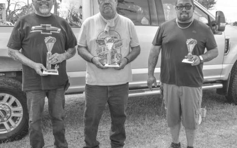 91 &amp;amp; UP – In the 91 and Up Class, first place went to Jesse Garza with his 1996 Chevy Z-71, Beaver Garcia won second for his 1994 Chevy Step Side and Paul Juarez earned third with his 1993 GMC PK. (Staff photo by Ada Niederhauser)