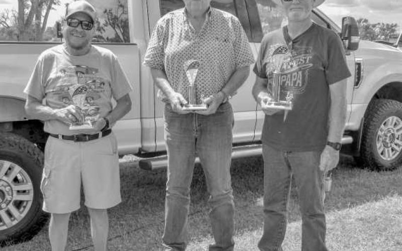 50S CLASS – In the 50s Class, Tye Taylor placed first with his 1955 Chevy Two-Door Post, Kirk Cunningham earned second with his 1955 Belair and Ron Edwards earned third with his 1956 Chevy 210. (Staff photo by Ada Niederhauser)