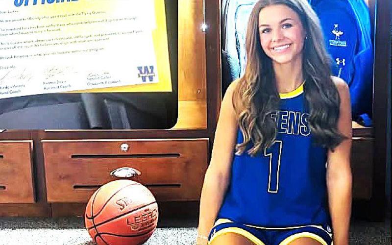 Whiteface Lady Lopes basketball player Lainey Sanders received an official offer on Thursday to become part of the Wayland Baptist Flying Queens basketball program.