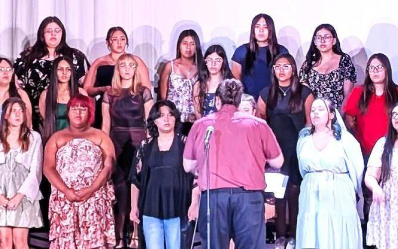 FINAL NOTES OF THE SEASON-- LHS choir students wrapped up an incredible season with a performance at the Wallace Theater. From the first note to the final applause, their hard work, dedication and talent were on full display. Joshual Ballad is the Choir director for the LHS choir and led them to many successes this past school year. (Photo courtesy of Carame Reeves).