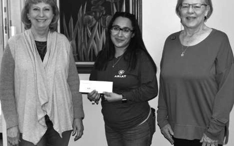 DONATION– The Progressive Women’s Club presented a check in the amount of $100, donated to the Meals On Wheels program at the Senior Citizens Center Wednesday. Pictured from the left are: Progressive member Lydia Turner; Rica Sanchez, Meals On Wheels associate; and Progressive member Cindy Reaves. The donation is a portion of the proceeds benefitted from the Progressive Women’s Club 2022 Christmas Home Tour. (Staff Photo by DeeLaine Pool)