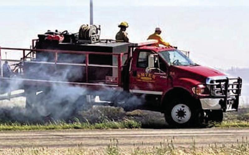 MUCH NEEDED GRANT-- Smyer VFD and Sundown VFD are on the receiving end of $300,000 grants for fire tenders. (City of Smyer photo)