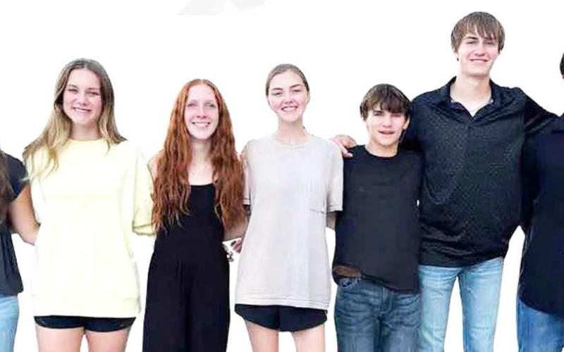 SUNDOWN PERCUSSION ENSEMBLE GROUP - The Sundown Roughneck Band Percussion Ensemble earned a Division II (Excellent). Members of the ensemble include Carrigan Dietz, Kadyn Belew, JC Jenkins, Darby Bussel, Karter Hord, Kobe Hogan, Stellan Sanders, Raegan Reynolds and Ryder Bufe. (Sundown ISD)