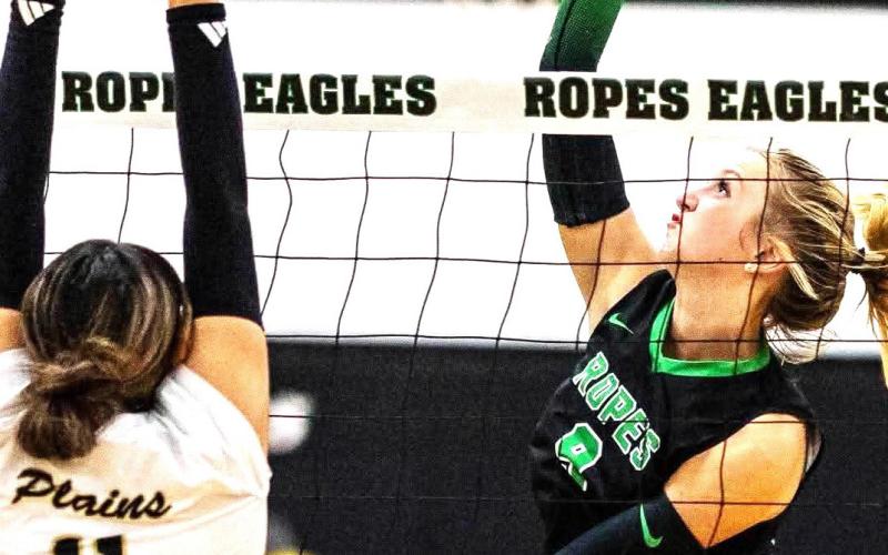 The Ropes Lady Eagles varsity volleyball team won their away conference match against Tahoka by a score of 3-0 (25-11, 25-19, 25-12). They then defeated Plains as the the clear victors by a 3-0 margin over the Cowgirls. The victory is more of the same for the Eagles, who have now won 10 matches in a row and have a record of 22-9. The Lady Eagles are set to face New Home and Abernathy.