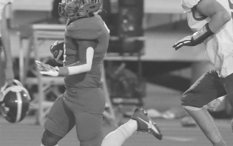 OPEN FIELD - Sundown Roughneck Dago Chagoya broke into the open field against the Bobcats last Friday for the district opener. (Photo courtesy of Sundown ISD)