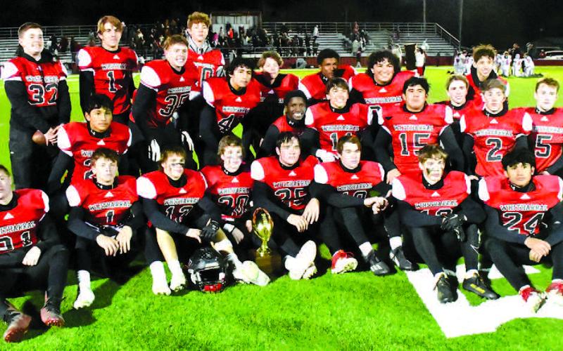 HEADED TO AREA- The Whitharral Panthers advance to the area round of the UIL Class 1A-2 Region I high school football playoffs with a convincing 46-0 win over the Silverton Owls last Friday in Lockney. The Panthers will face Klondike on Friday at Trinity Christian School in Lubbock at 7 p.m. (Photo by Jay Kelley)