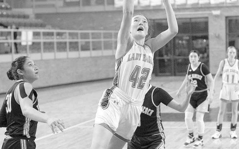 Lady Eagle hoops come home with playoff gold