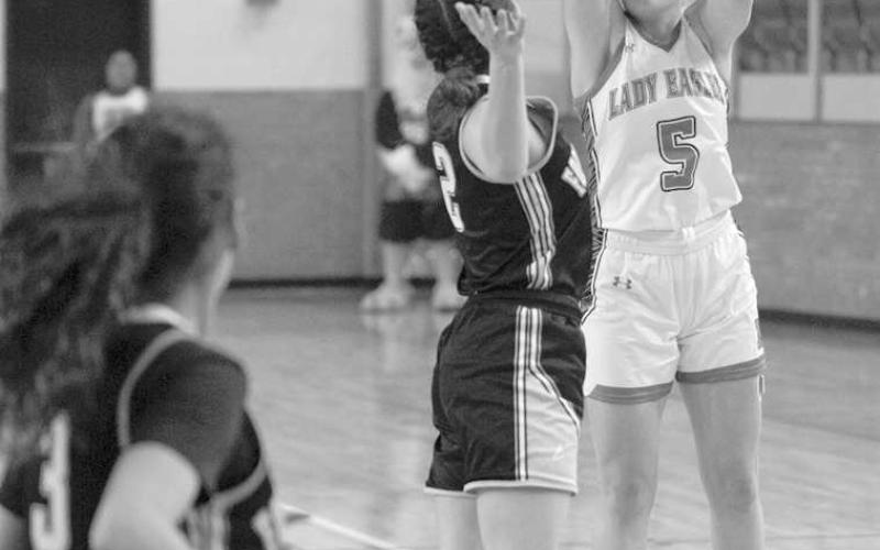 Lady Eagle hoops come home with playoff gold