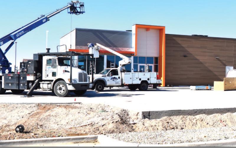 Construction on the new Whataburger is underway with the new business expected to open in February. (Staff photo)