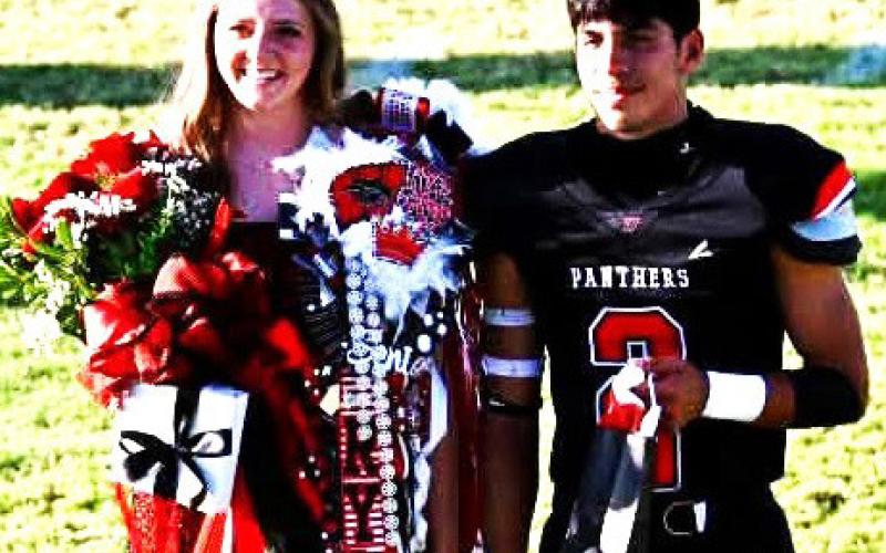 WHITHARRAL HOMECOMING QUEEN - Rylee Kristinek and Daniel Rodriguez.