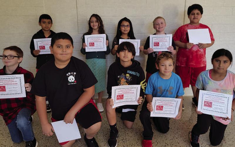 LIS students receive first nine weeks academic awards