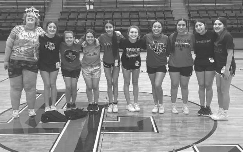 NEW JV CHEER - LHS has announced the new JV Cheer Squad. Pictured are: Hannah Wilde Jones -10th, Nadia Marrufo-9th, Audriana Delacerda-8th, Sophia Koubeck-8th, Sofi Lopez-8th, Kamryn Navarro- 8th, Alex Newsom-8th, Ella Rendon-8th, Itzel Reyes-8th and Danica Sanchez-8th.(Photo submitted by Cristal Isaacks)