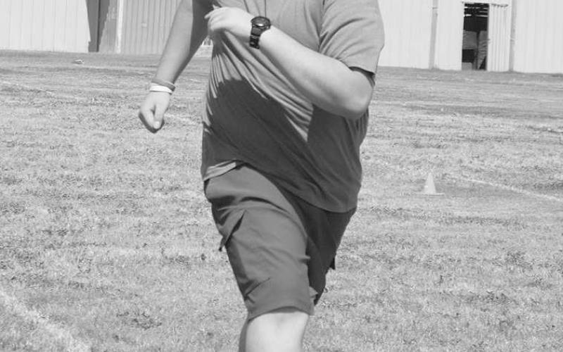 SHOWING OUT- Morton athletes showed their determination during the conditioning portion of Monday’s camp workout. (Staff Photo by Aalijah Soliz)