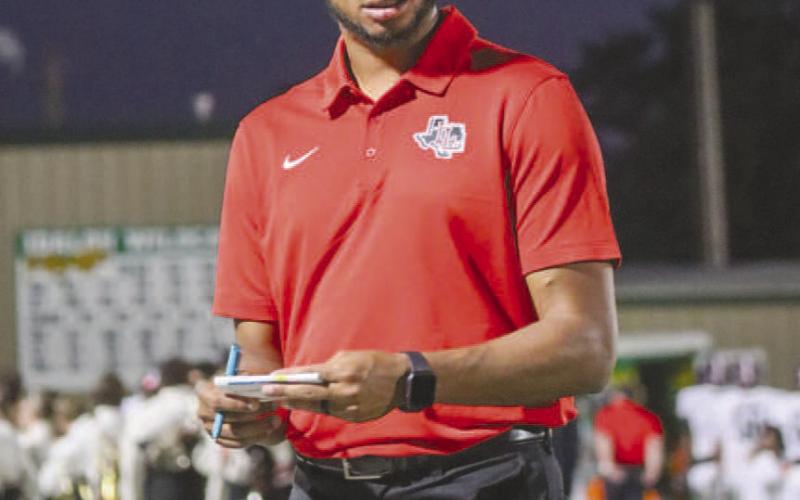 HEAD COACH - Levelland Head Coach and Athletic Director Lyle Leong got ready for the second half of the game this last Friday against the Idalou Wildcats. (Staff photo by Aalijah Soliz)