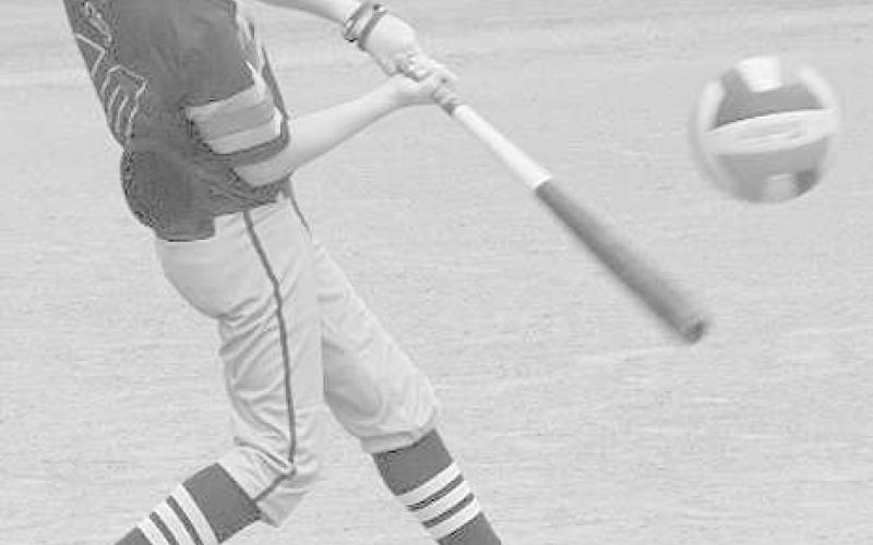 NICE FORM- Colton Buxkemper is in nice form as he hits a strike on the ball in the early morning of June 30, 2023 at the Levelland High School. (Staff Photo by Aalijah Soliz)