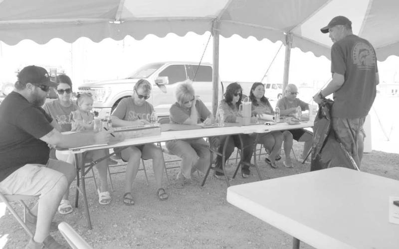 JUDGES - Levelland ISD Special Education Department (SPECO) administration were judges of the 2nd annual BBQ contest held this past Saturday. All proceeds went to the LISD SPECO department. Pictured above are Kelly Kelley, Gloria Gamez, Keely Kent, Tara Cathey, Robin Baccus, and Yolanda Murillo. (Staff photo by Aalijah Soliz)