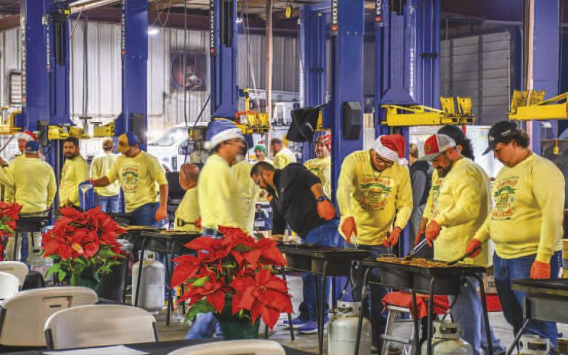 PANCAKE BREAKFAST TRADITION - Smith Auto Family held their 25th Annual Pancake Breakfast on Christmas Day. Community members were invited to have breakfast during the morning hours with the Smith Auto family at their Levelland location. (Staff photo by Myra Guerrero)