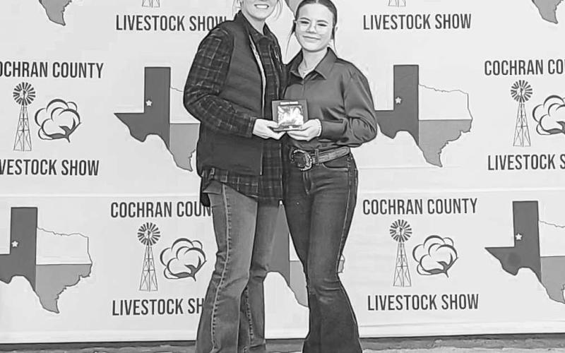 GRAND SENIOR RABBIT - During the Cochran County Livestock Show, Briley Siemens earned Grand Senior Rabbit Showman Grand Sr. Lamb Showman and Grand Champion Lamb. (Photo courtesy of Shay Butler)