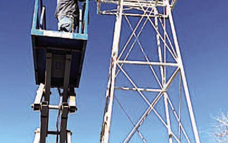 Historic oil derrick sculpture gets second life