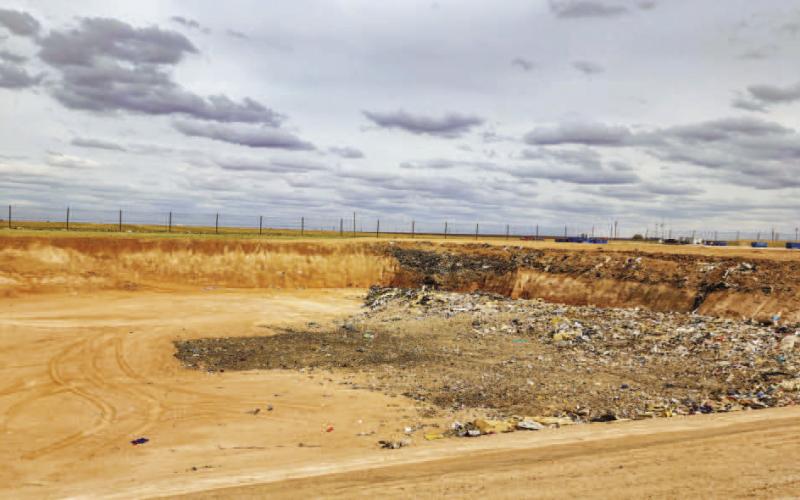 LANDFILL PIT PROJECT COMPLETED - The City of Levelland has announced that the Solid Waste Landfill Type IV Cell 3 Construction Project including alternates has been completed. The bid for the project was awarded to DE Rice Construction for $591,574.93 and was unanimously approved by the Levelland City Council. The item was awarded during a special meeting held Oct. 2, 2024. Pictured is the new Type IV Cell. (Staff photo by Dom Puente)