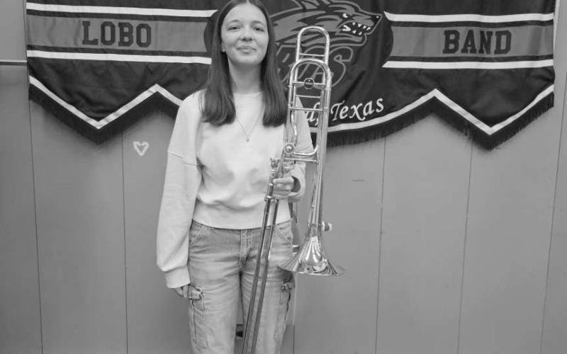 HONOR BAND &amp; AREA QUALIFIERS - LHS Band Director Michael Cason &amp;amp; Assistant Director Matthew Tolentino share that Lobo Band Members had great success on Saturday. Congratulations to these Lobo Band Members for making the ATSSB Region 16 Honor Band. They also advance to the area round of competition. Pictured above is Melodie Demel/Trombone.