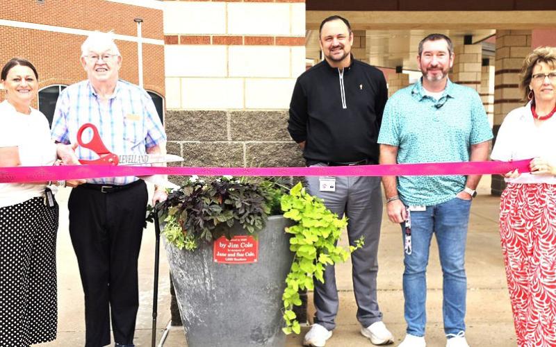 Jim Cole — in memory of his sisters, Jane and Sue Cole. (left to right) Janie Mireles, Mandy Leach, Jim Cole, Dr. Don Heseman, Brad Brunson, Mary Siders and Angie Covarrubias.