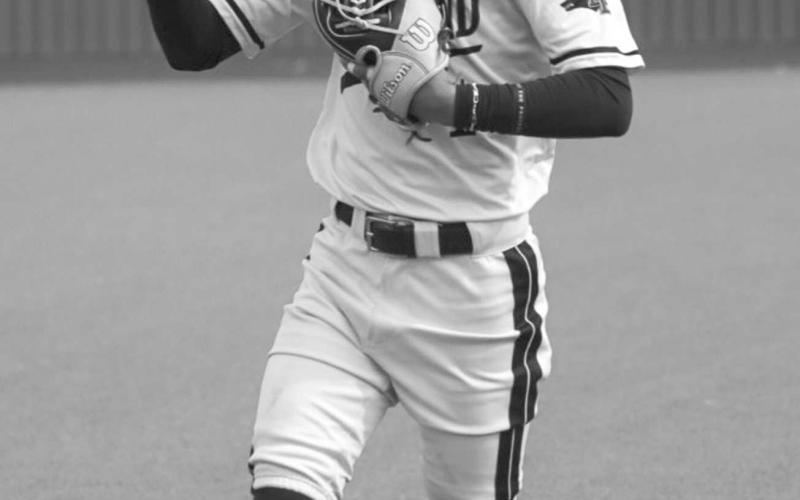 CELEBRATE - Levelland Lobo Javi Ruiz jogged off the field after catching a fly ball in outfield during the team’s game against Midland Classical Academy this past Thursday morning. (Staff photo by Aalijah Soliz)