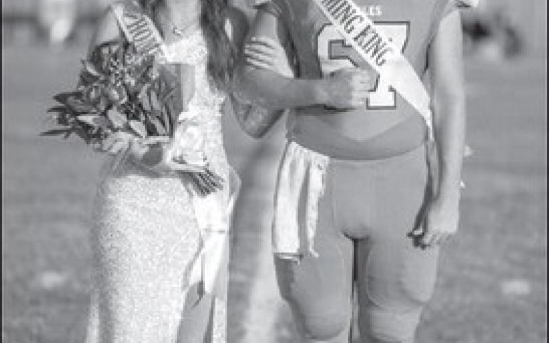 KINGAND QUEEN - Homecoming King and Queen this year for the Ropes Eagles were Lottie Blundell and Braxxin Partington. (Photo courtesy of Donovan Martin)