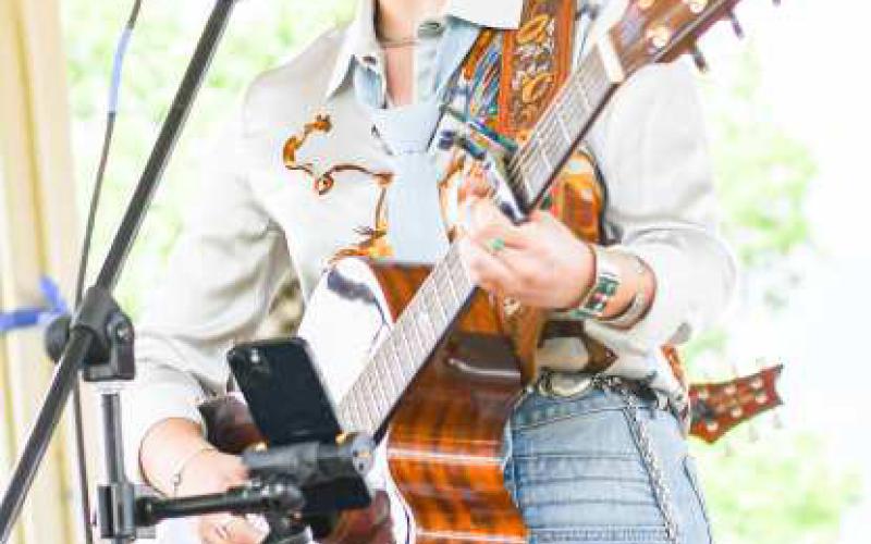 Riley Evyn performed this past Sunday at Levelland’s 100 year celebration. Residents were also treated to a free meal thanks to Hockley County Credit Union, Republic Services, Xcel Energy, Atmos Energy, Premier Water Works and the Noon Lions Club. (Staff photo by Jentezen Smith)