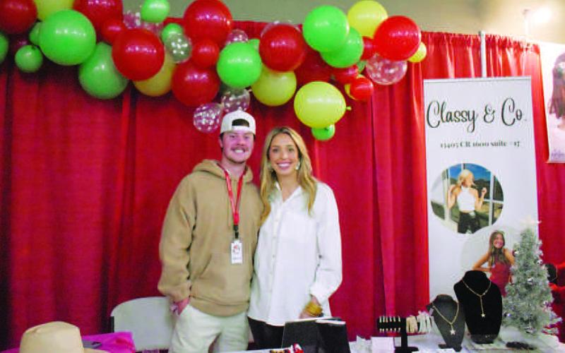 CLASSY &amp;amp; CO - Bringing her booth to Fa La La was Lexi James and her Classy and Company business. Based out of the Lubbock area, James was one of the many vendors in attendance during the Thursday evening event at the Mallet Event Center. (Photo Courtesy of Delany Jackson)