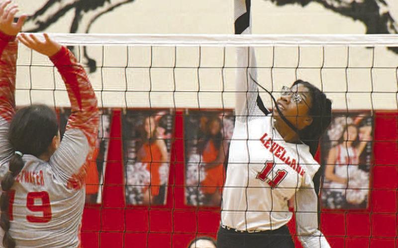 FIRST TEAM- Levelland High School shared the All-District Accolades and Honors for the Loboette volleyball team earned for 2022! All-District teams are voted upon by all coaches in the district and constitute the best players for the season. Tanaeasia Brackens was named first team all-district. (Staff Photo by Dom Puente)