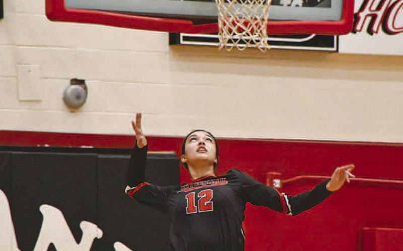 SECOND TEAM- Levelland High School shared the all-district accolades and honors for the Loboette volleyball team earned for 2022. All-district teams are voted upon by all coaches in the district and constitute the best players for the season. Jaycee Franco was named second team all-district. (Staff Photo by Dom Puente)